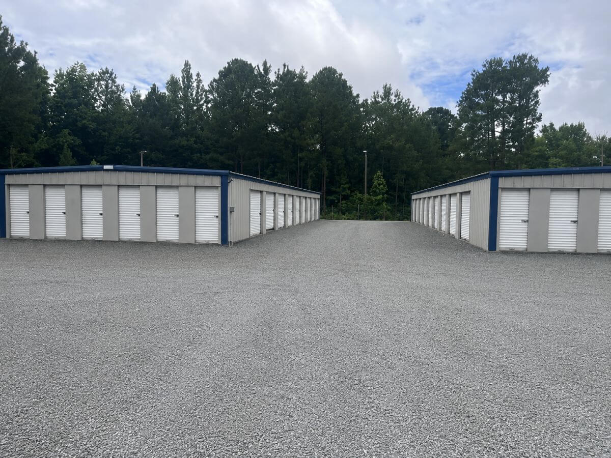 Storage unit aisles at Lockbox Mini Storage