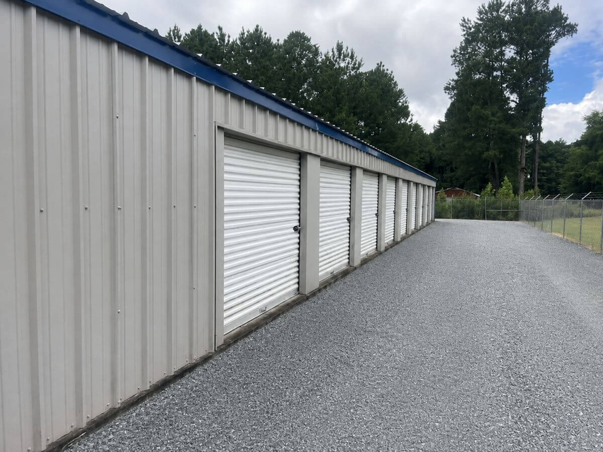 Drive-up storage units at Lockbox Mini Storage